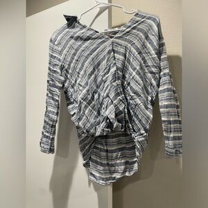 Hollister blue and white womens shirt size small